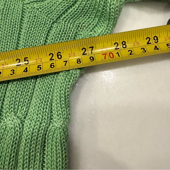 Polo Ralph Lauren Men’s Cable Knit Sweater Crew Neck Green Sz XL - Picture 11 of 11